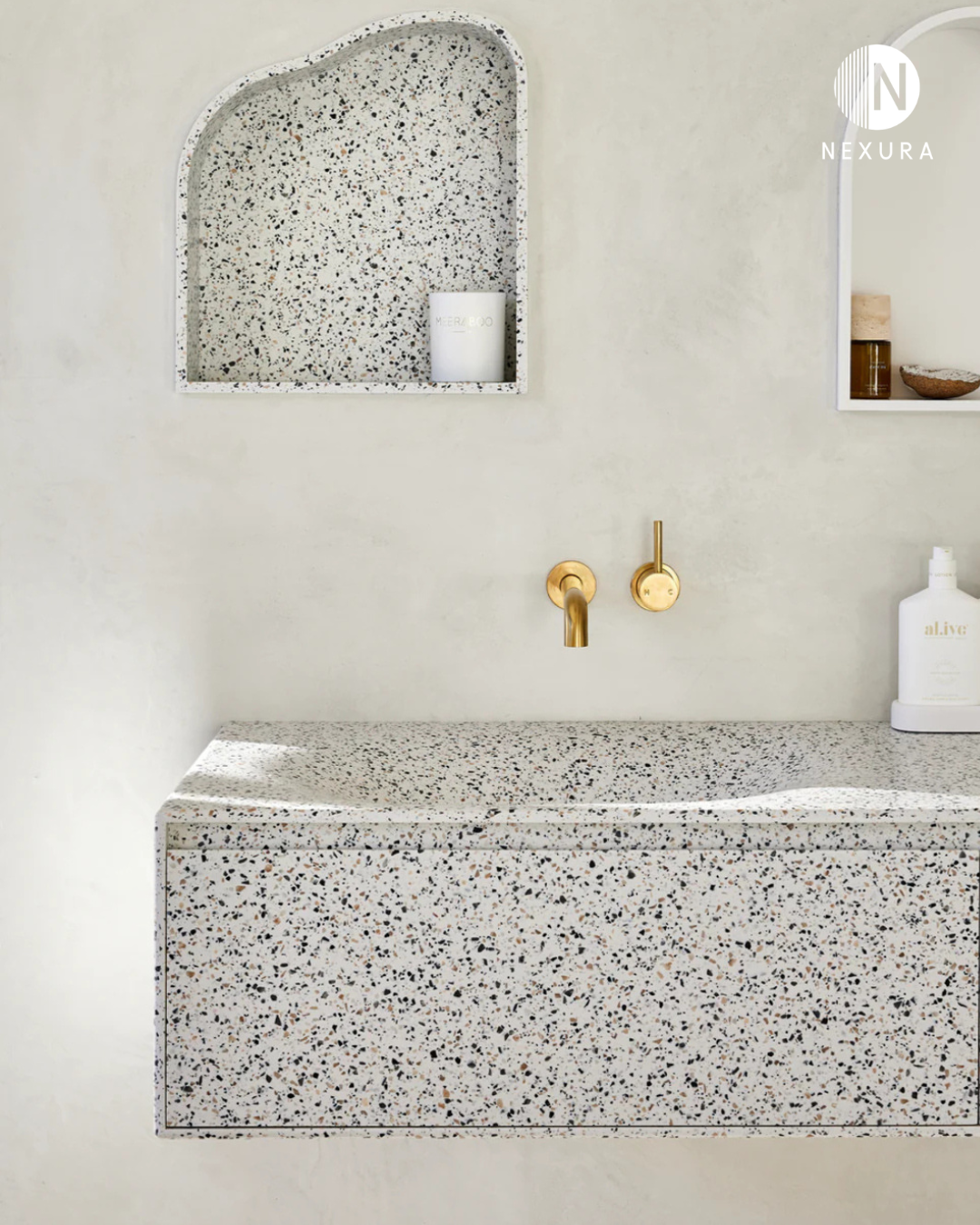 vanity bathroom solid surface bali hygienic