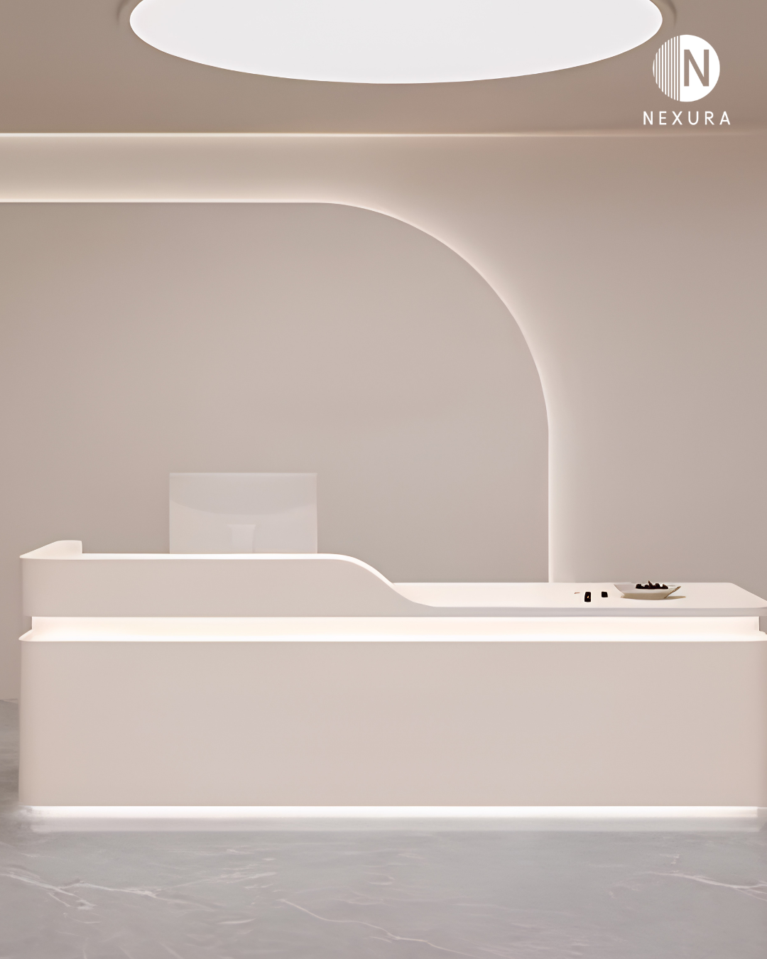 Countertop Resepsionis & Komersial Solid Surface Palembang