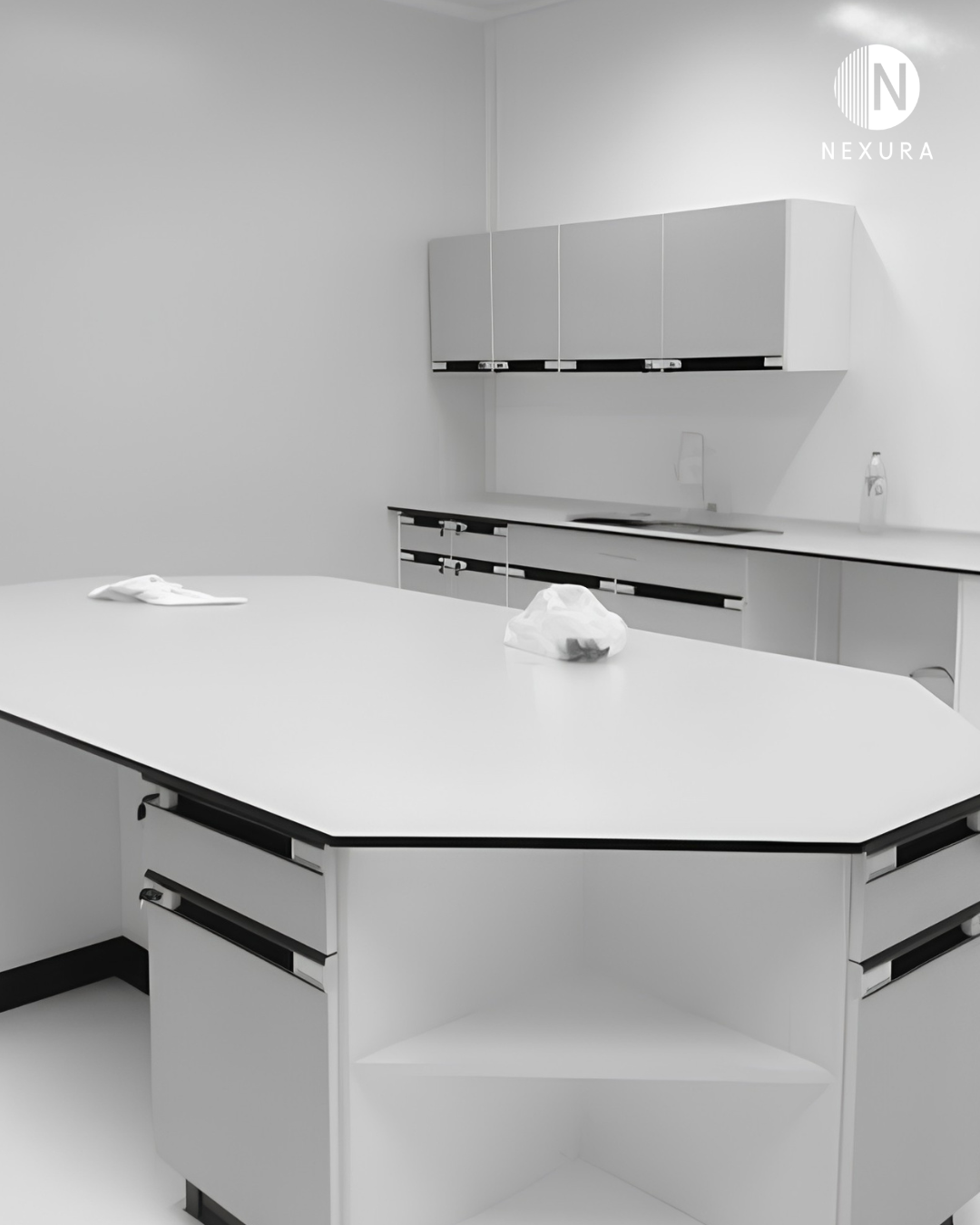 Meja Laboratorium & Fasilitas Kesehatan Nexura Solid Surface Tangerang