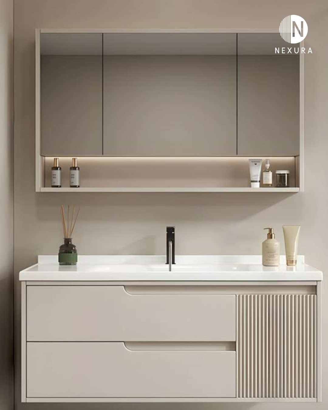 Wastafel & Vanity Bathroom Elegan solid surface bandung nexura