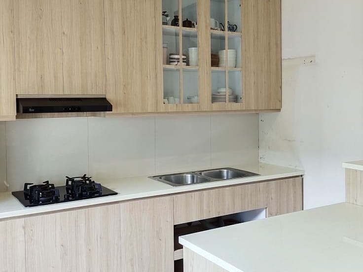 Meja dapur solid surface